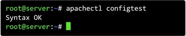بررسی صحت تنظیمات Apache